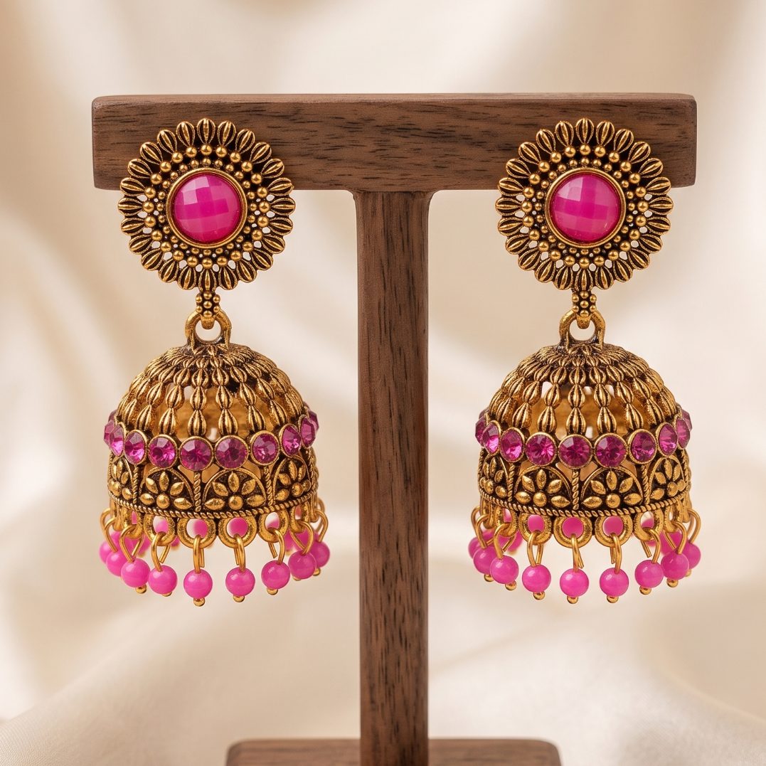 Suraj Jhumka - Pink